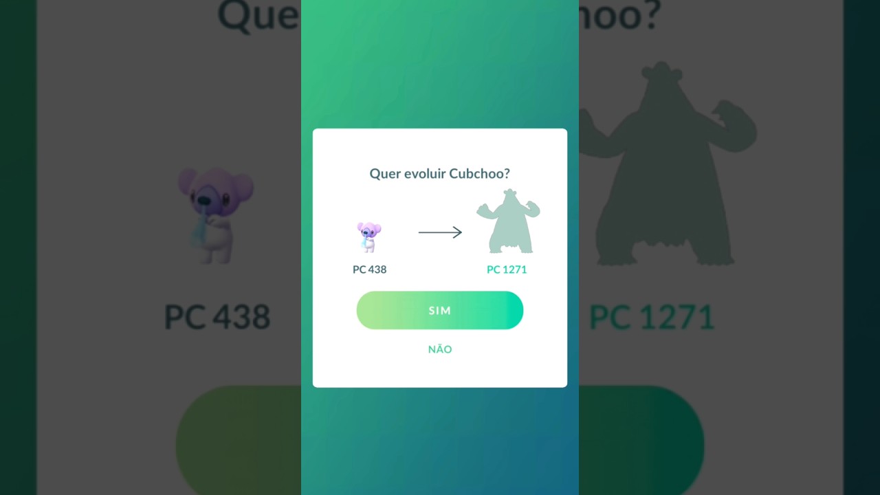 Capturado e evoluindo Cubchoo shiny.                #pokémongobrasil     #pokemongo