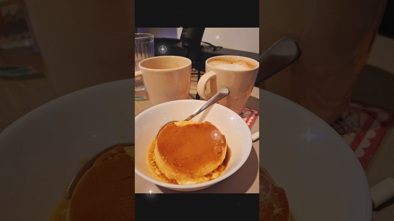 I cooked a Pudding 🍮 🫶#recipe #japanesedessert  #japanesecustardpudding #dessert #デザート #プリン #pudding