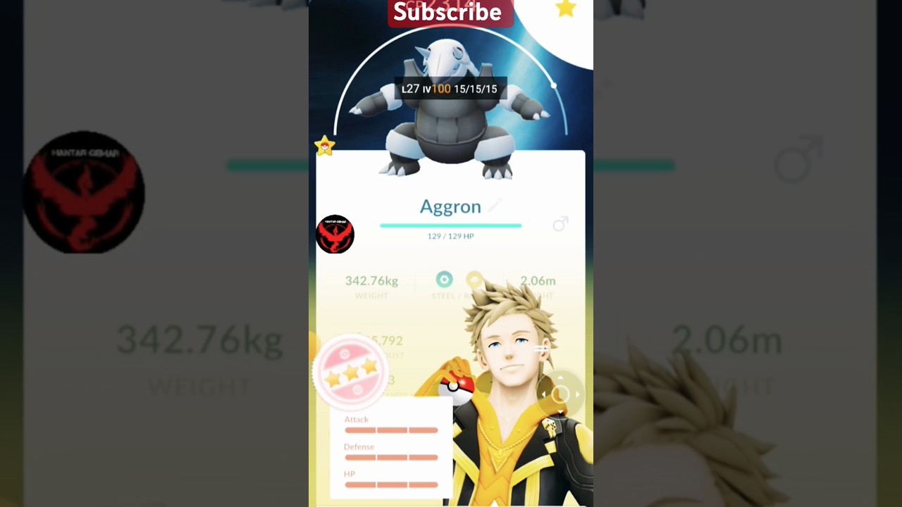 Pokemon go Aggron Evolves to Level 100 – Ultimate Power!#shorts