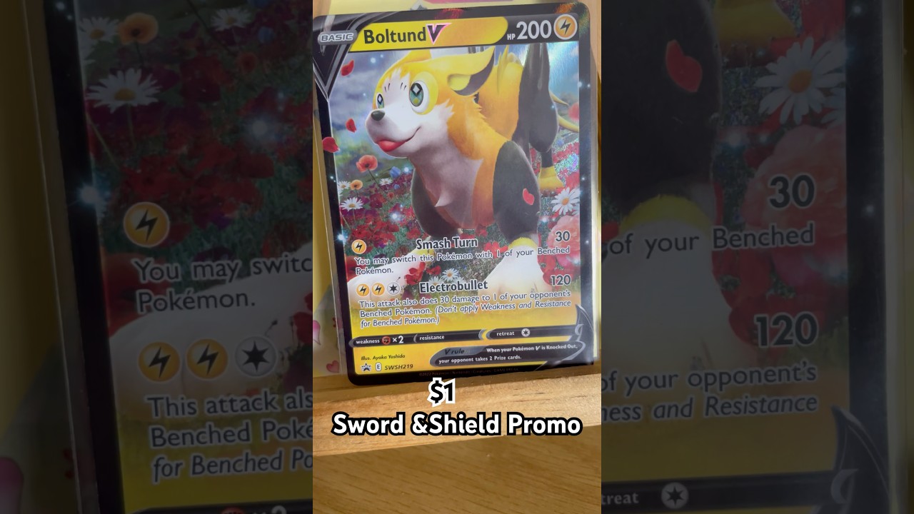 $1 Boltund V Sword &Shield Promo #pokemon #pokémon #pokemontcg #pokemoncards #tcg #youtuber