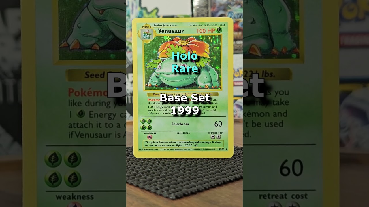 Holo Rare Venusaur Base set