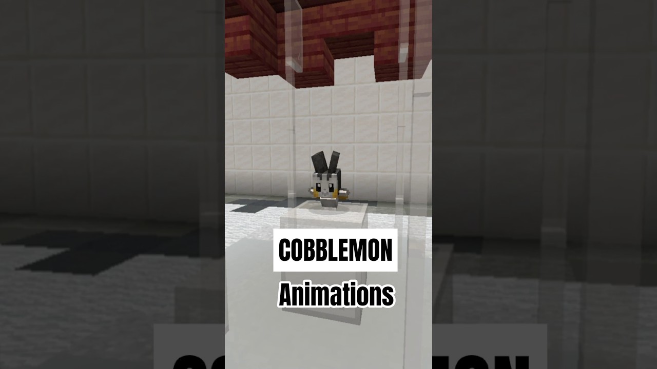 Emolga Animations:Cobblemon Minecraft Pokemon#cobblemon #pokemon #minecraft #animation #pixelart