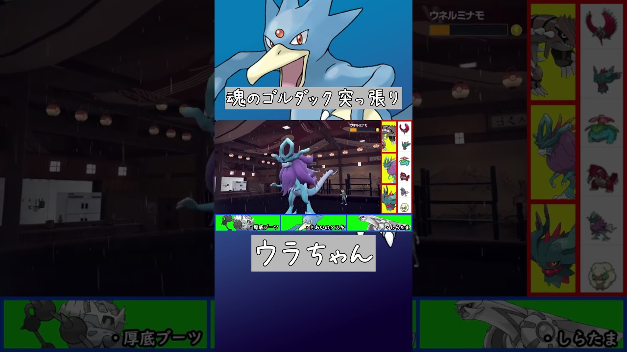 ゴルダックでガチ対戦環境に挑んだ結果   【ポケモンSV】 #shorts #ゴルダック #ポケモンsv #ウラちゃん