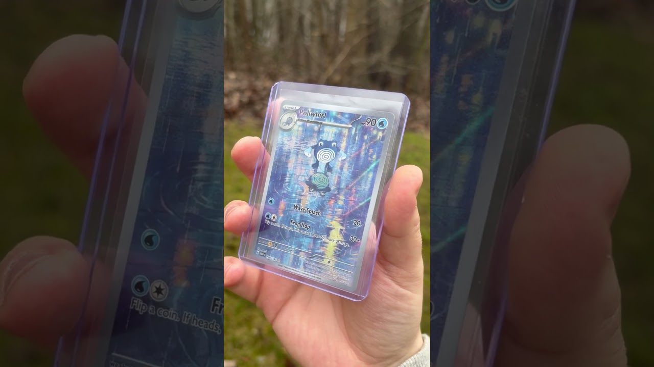 S/V 151 Alt Art Poliwhirl!! 🌧️#pokemon #rain #collection #yt #sub #shorts #fun #hobby ##poliwhirl