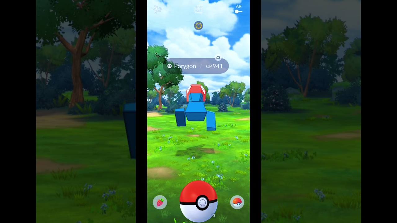 🎮 Catching a Porygon CP 941 in Pokemon GO! 🔵✨ #Shorts #Porygon #PokemonGOGameplay