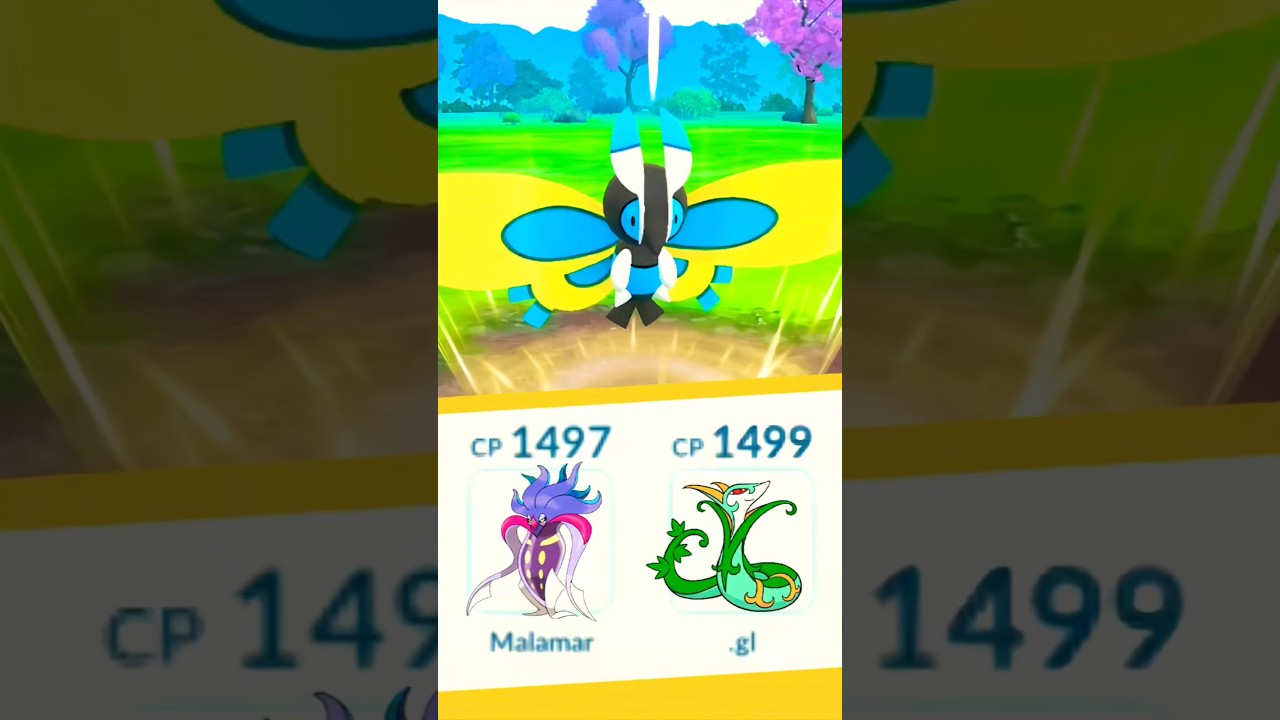 Malmar 😈 Serperior 🌿 Shiny ✨ Mothim 🪽 || Pokemon Go 🌈 @pokemongo #shorts #battleleague