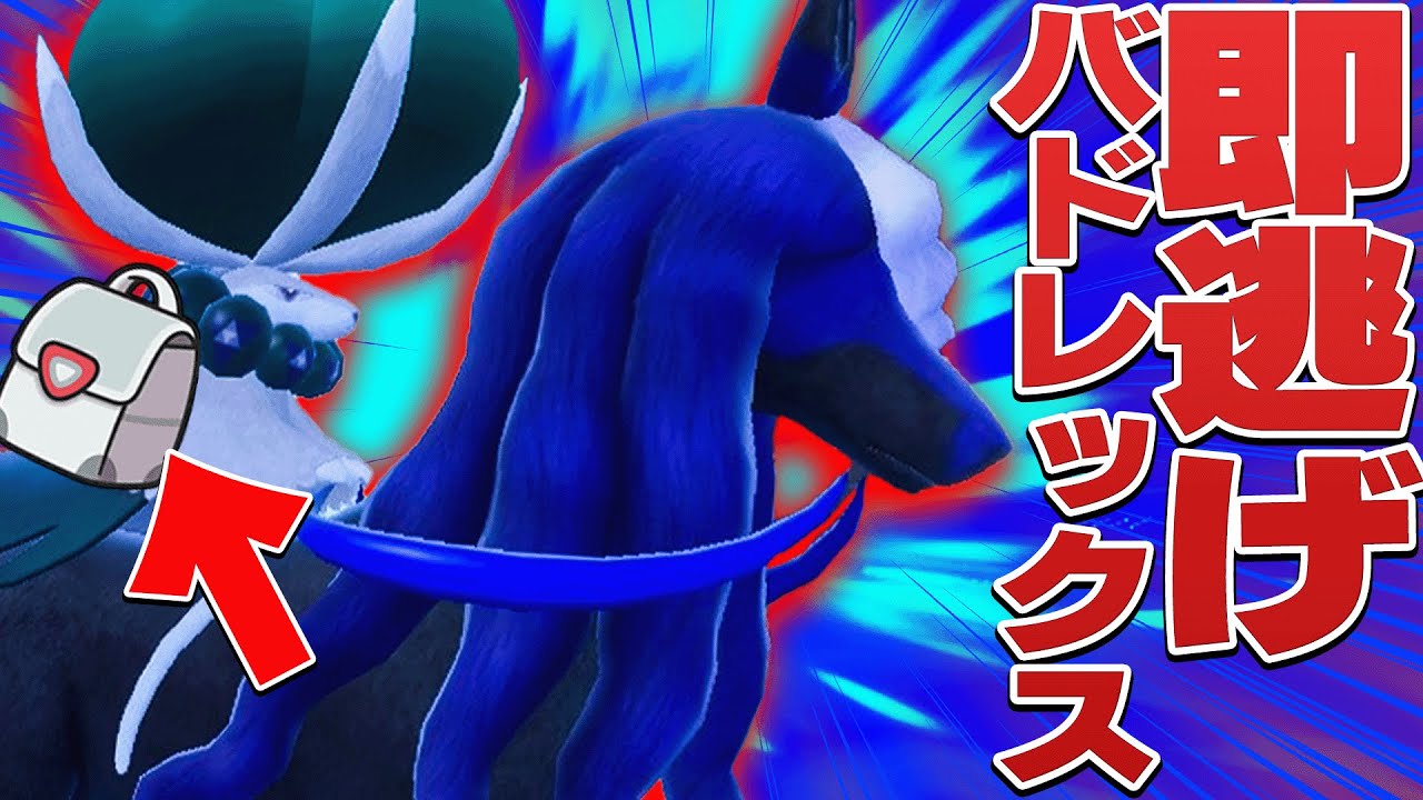 【逃げるが勝ち】1ターンで爆速退散する『即逃げバドレックス』【ポケモンSV】