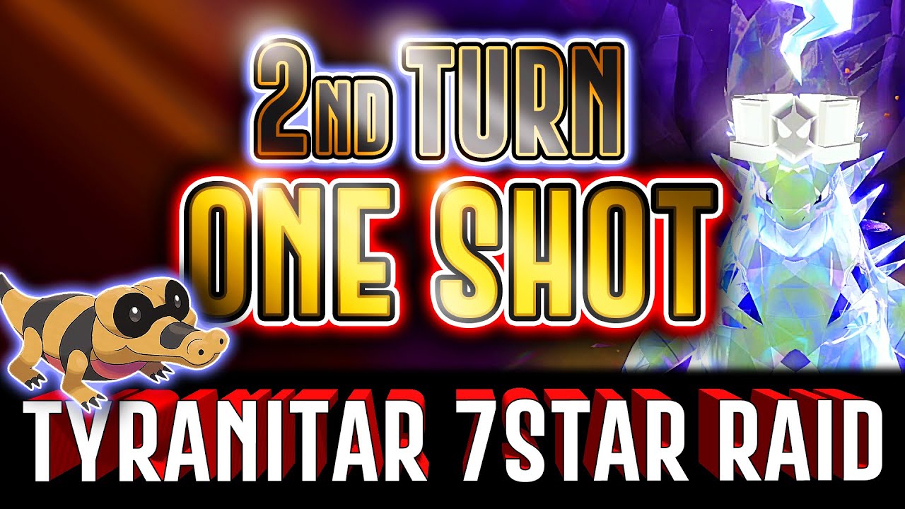 Sandile ONE SHOT Tyranitar 7 Star Raid in turn two - Pokemon Scarlet & Violet Despotar Tera Ganovil
