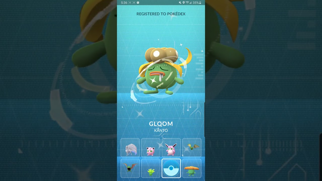 Evolving shiny Oddish for the first time