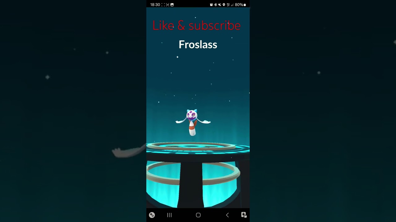 #Evolving #Snowrunt in to #Frosslass in #PokémonGO #pokemon #shorts