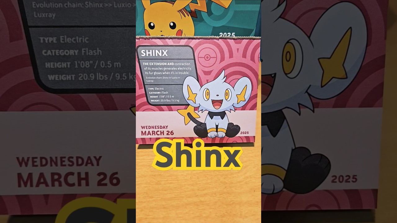 📆3/26/2025 Shinx electric type pokemon #shinx #electrictype #electrictypepokemon #pokemon #pokémon