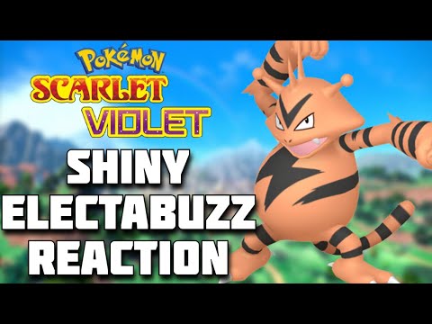 SHINY ELECTABUZZ FULL REACTION! Pokémon Scarlet and Violet Shiny Highlight! #shinypokemon