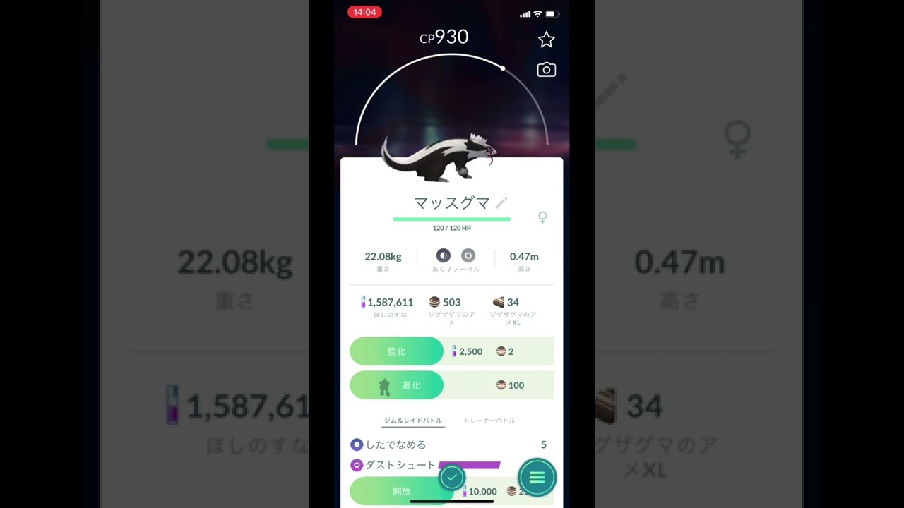 ポケモンGOでガラルマッスグマのゲットチャレンジ！