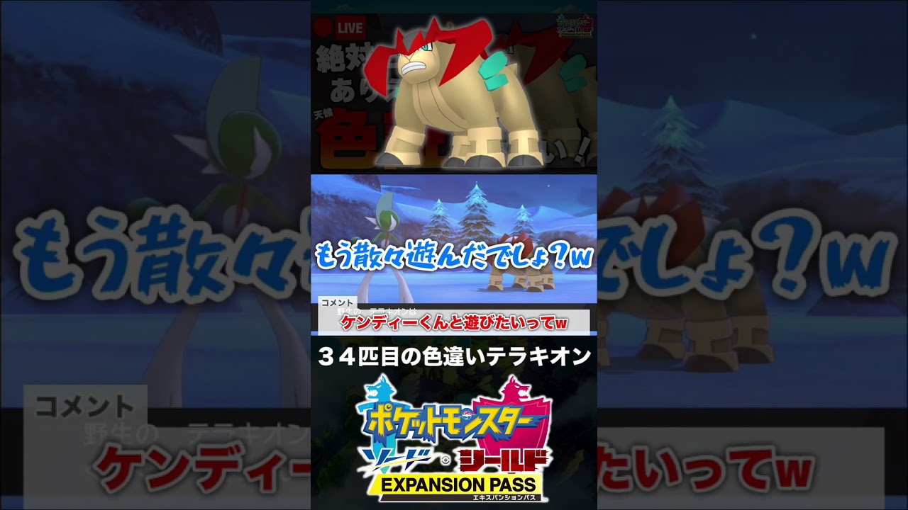 34匹目の色違いテラキオンと邂逅した男【ポケモン剣盾】