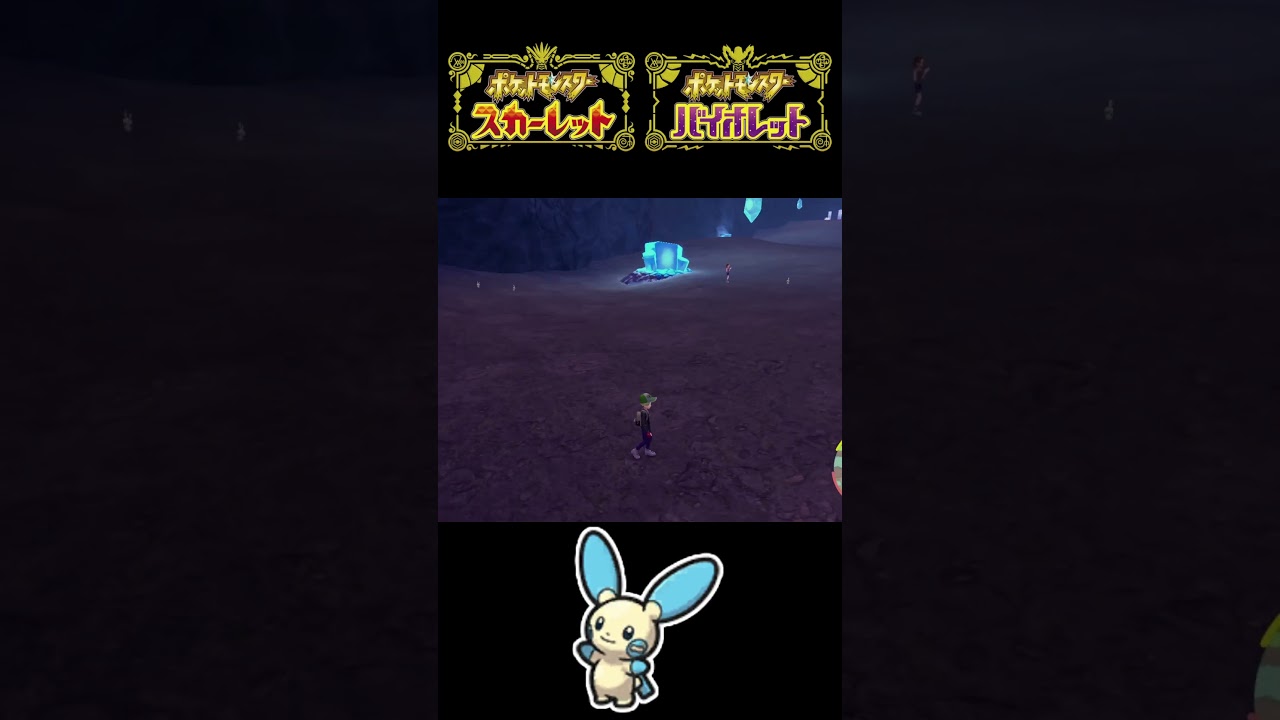 ポチエナ、マイナンの色違いを捕まえる！【ポケモンSV】#shorts