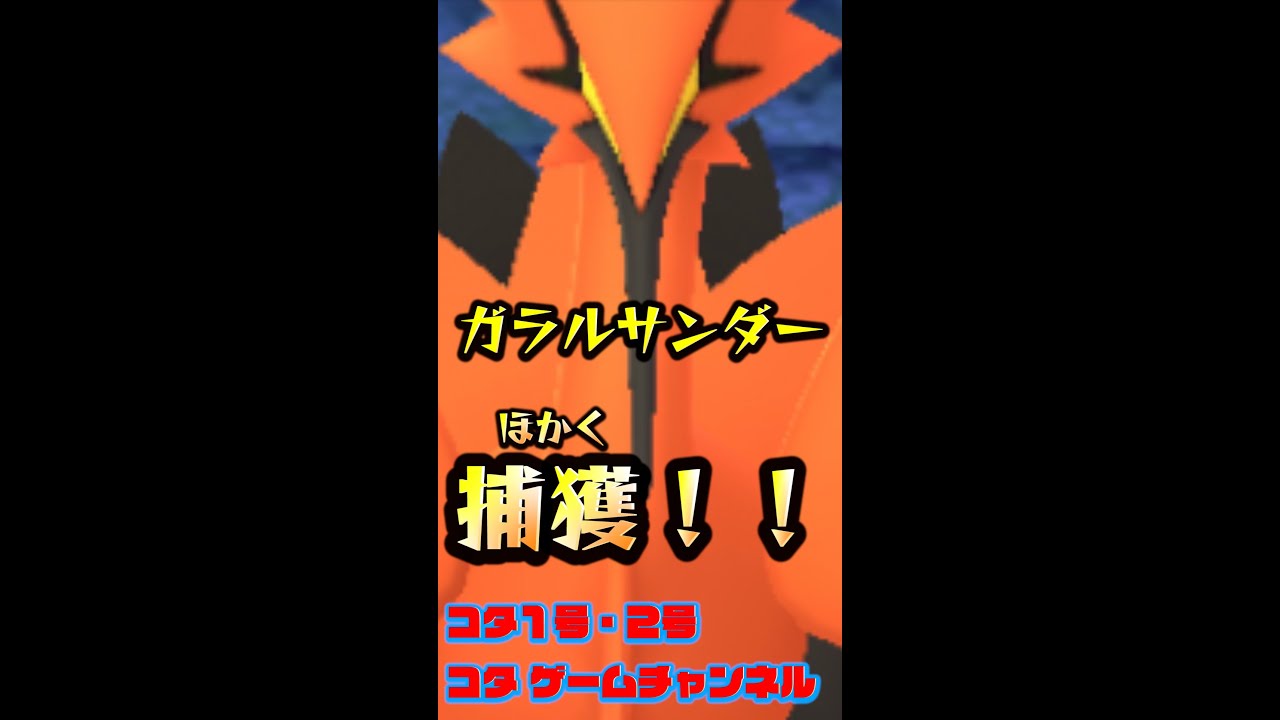 ガラルサンダー捕獲！！　でも・・・　【コタ　ゲームチャンネル#shorts２５】　#shorts