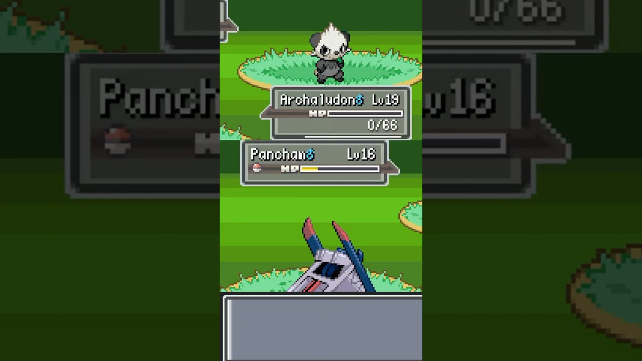 Pancham beats Archaludon #shorts #gaming #pokemon #emeraldrogue #challenge #live #funny #fail
