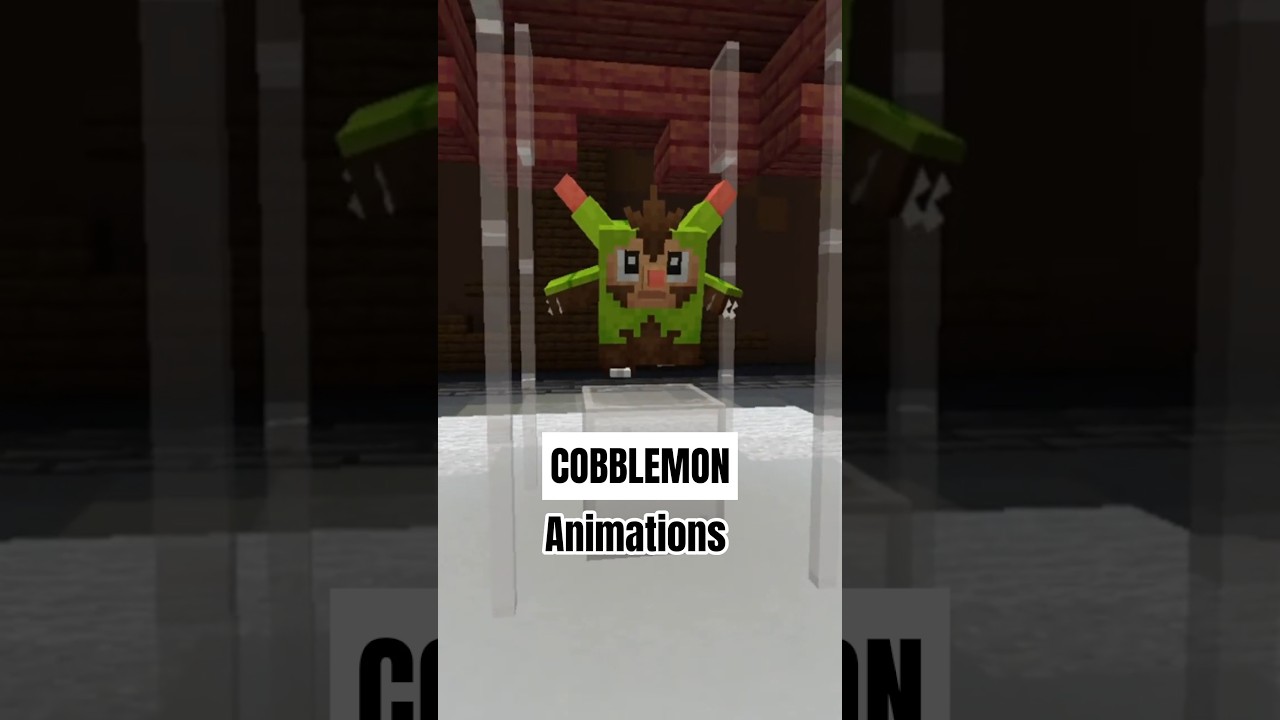 Quilladin Animations:Cobblemon Minecraft Pokemon#cobblemon #pokemon #minecraft #animation #pixelart