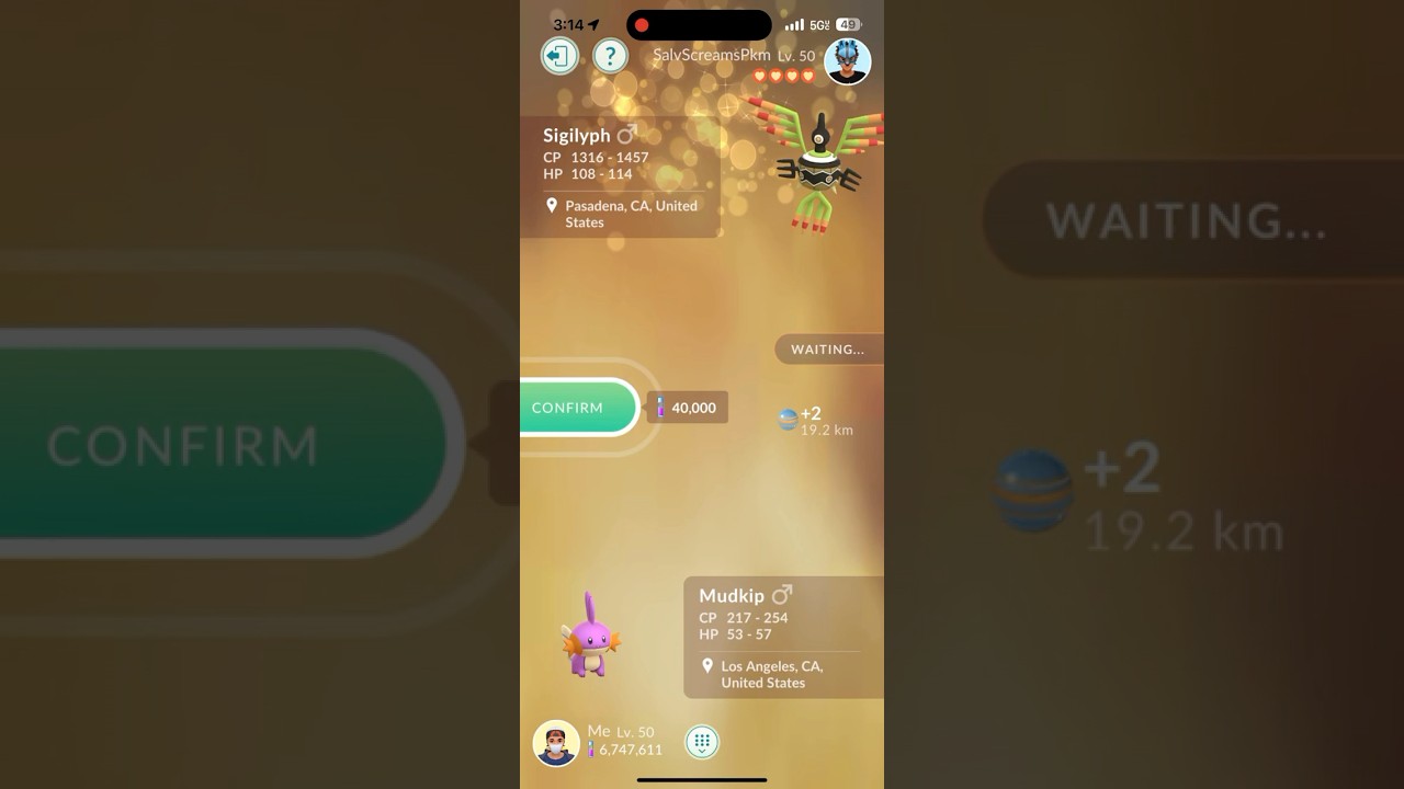 So Close to a Shundo ~omg 😆 well it was worth it ✅ 98iv Sigilyph 🔥 #pokemon #pokemongo