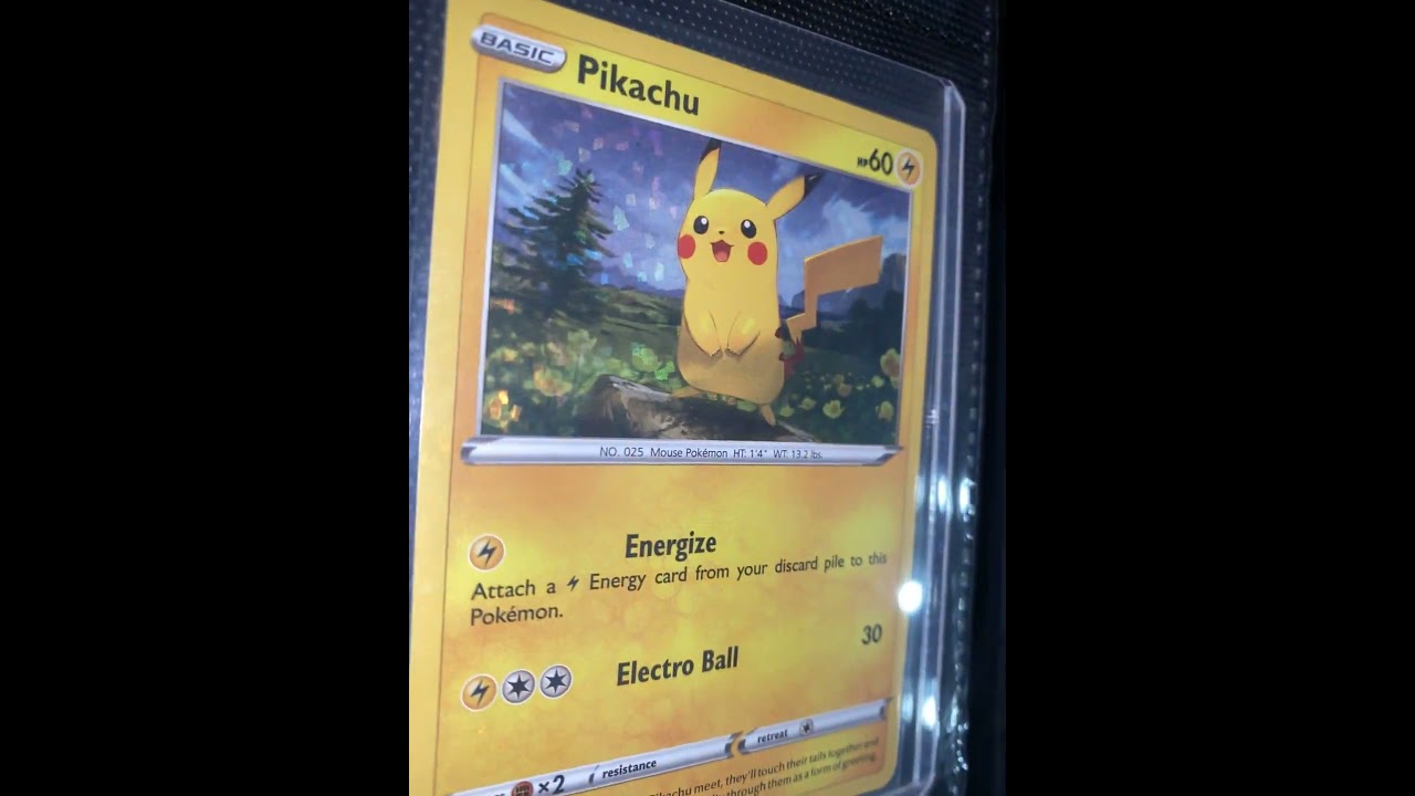 Pikachu Binder Page UPDATE! #pokemon #pokemontcg #pokemoncards