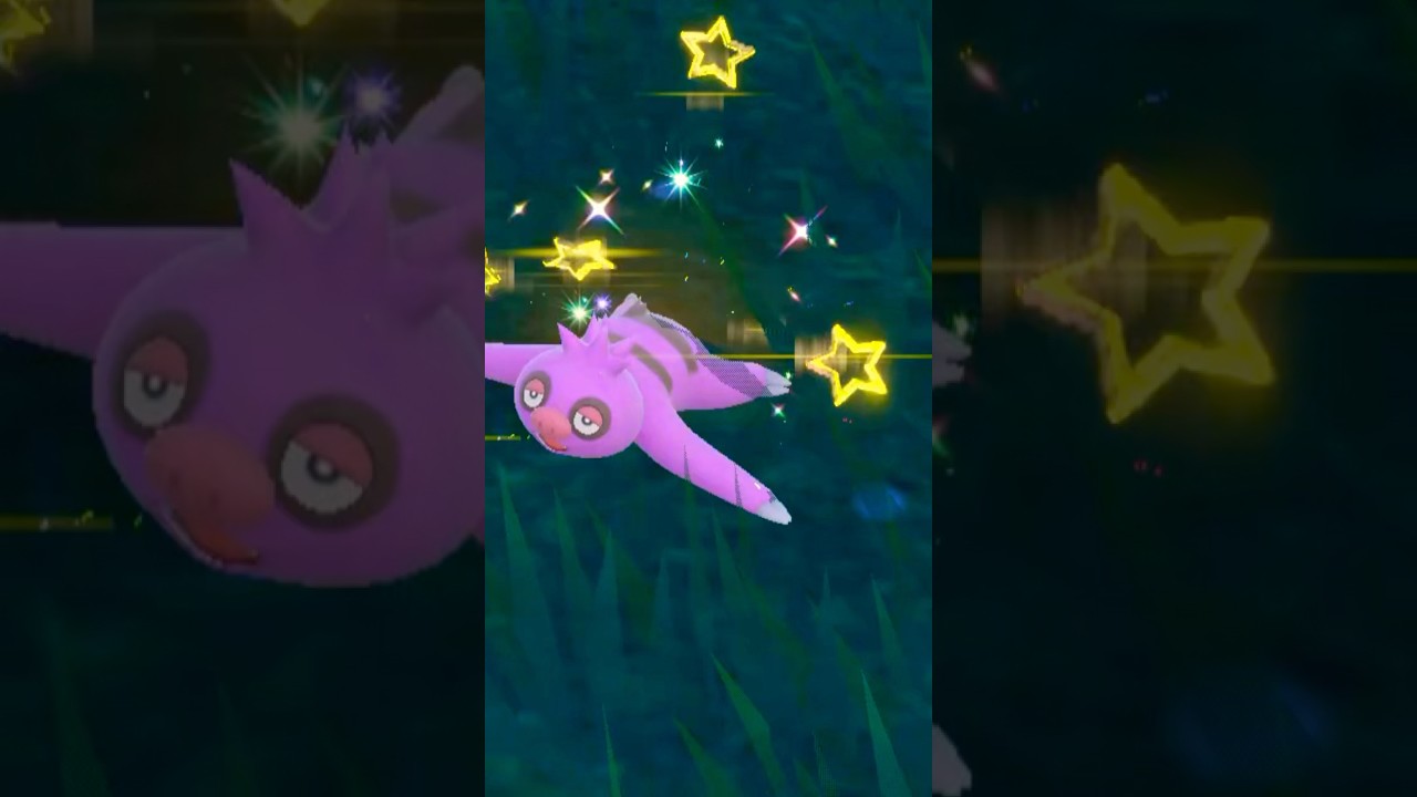 Meet Shiny Slakoth the sleepy pink star of Pokémon Scarlet & Violet! #pokemon #shinypokemon #shorts