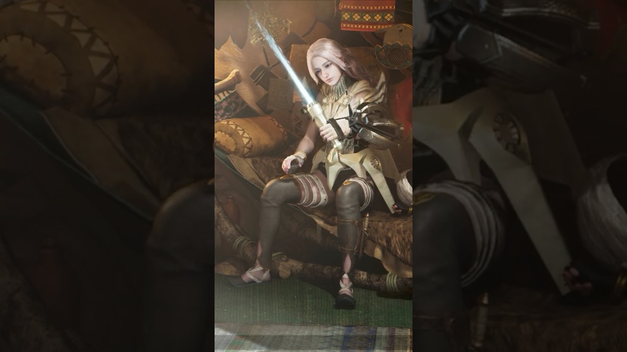 キャンプでアーティアコイルを装備すると・・・ #モンハン #monsterhunterwilds #モンハンワイルズ #shorts