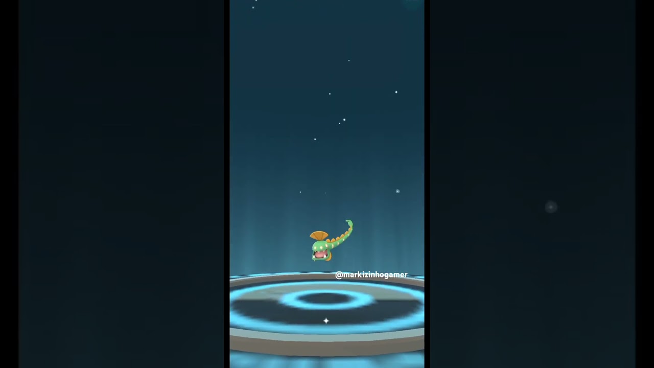 Evoluindo Clamperl shiny para Huntail shiny no pokémon go
