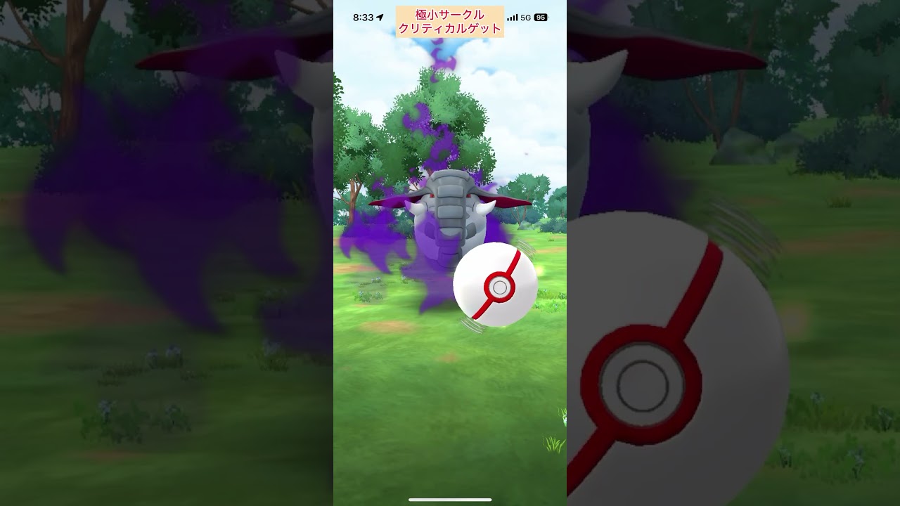 【難易度低】シャドウドンファン極小サークルクリティカルゲット【ポケモンGO】