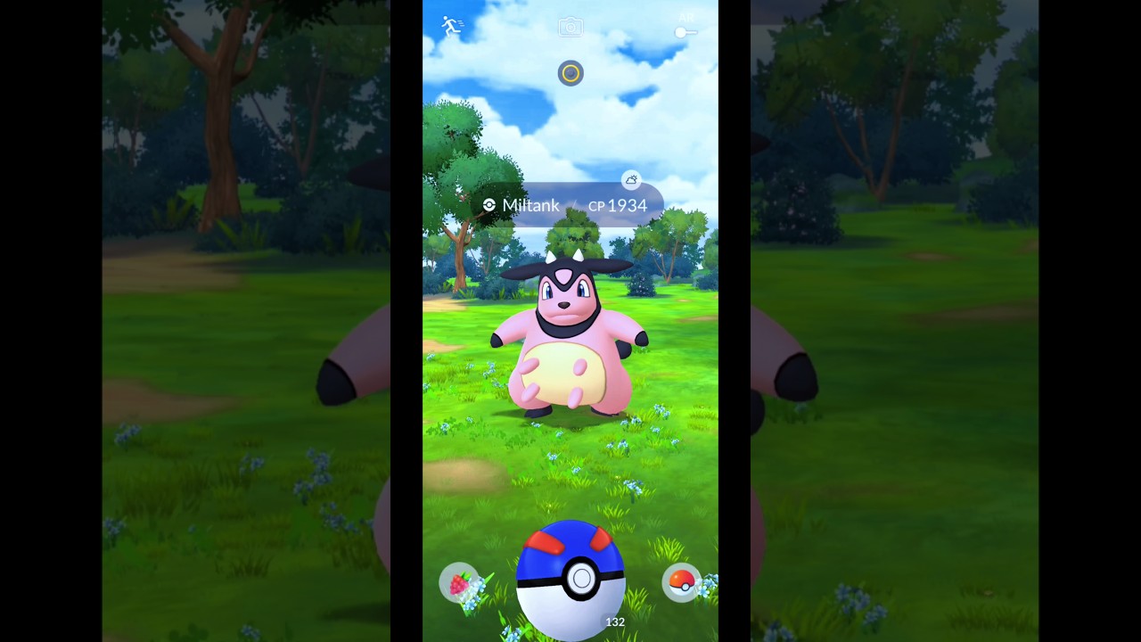 Catching a Miltank CP 1934 in Pokemon GO! ⚡🐮⚪ #Shorts #Miltank #PokémonGOGameplay