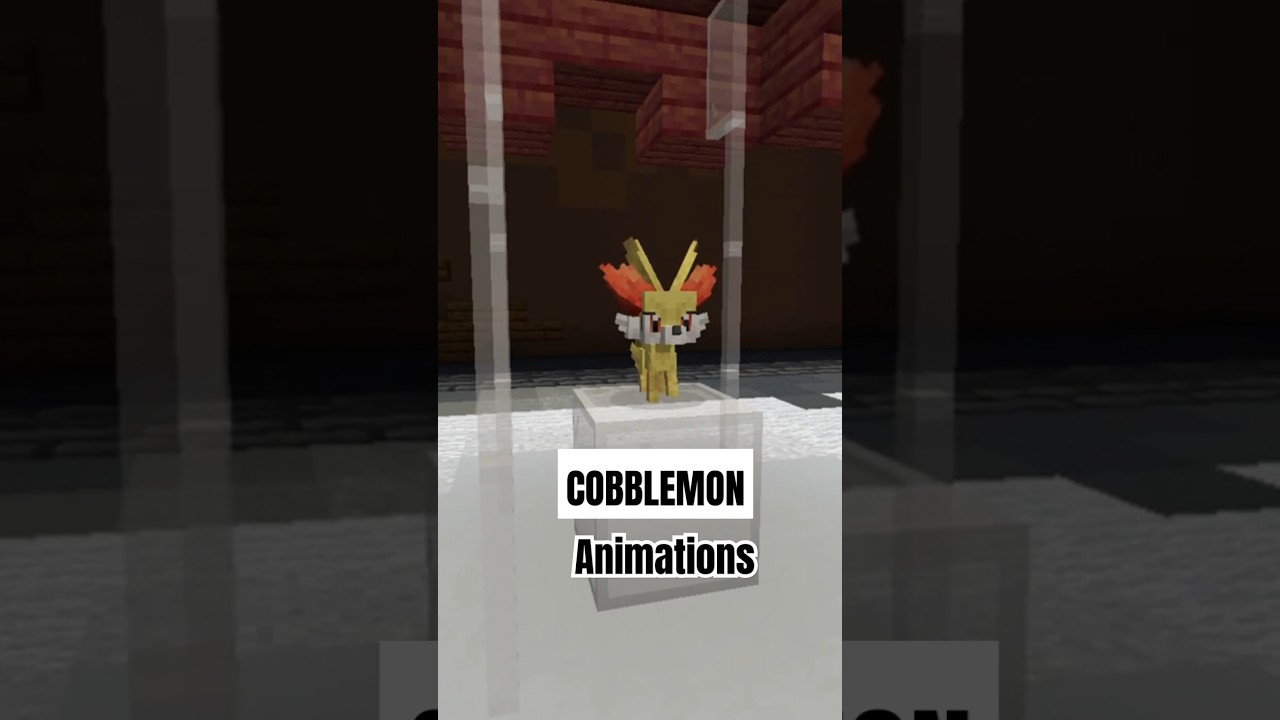 Fennekin  Animations:Cobblemon Minecraft Pokemon#cobblemon #pokemon #minecraft #animation #pixelart