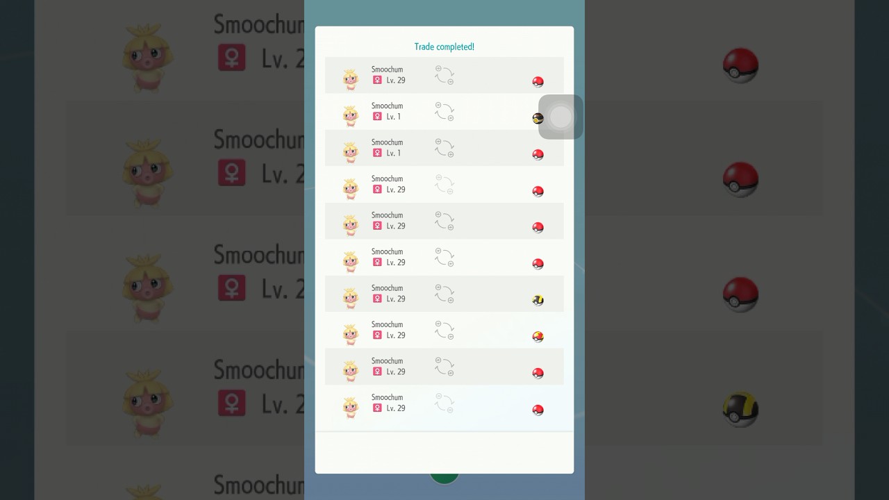 Pokémon Home - Wonder Trading Smoochums #pokemonhome #smoochum #shorts