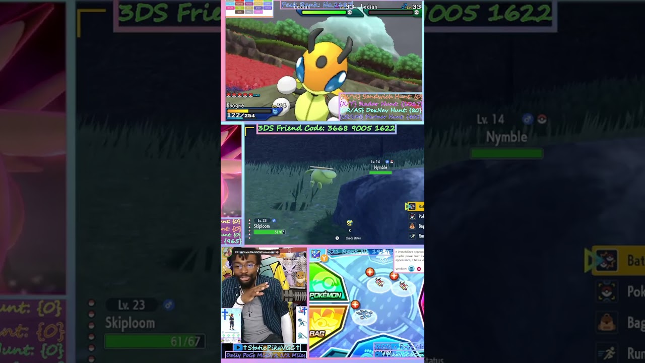 SHINY LEDIAN after 406 SOS Encounters HUGE! :D | #thestaticpikachu on #Twitch