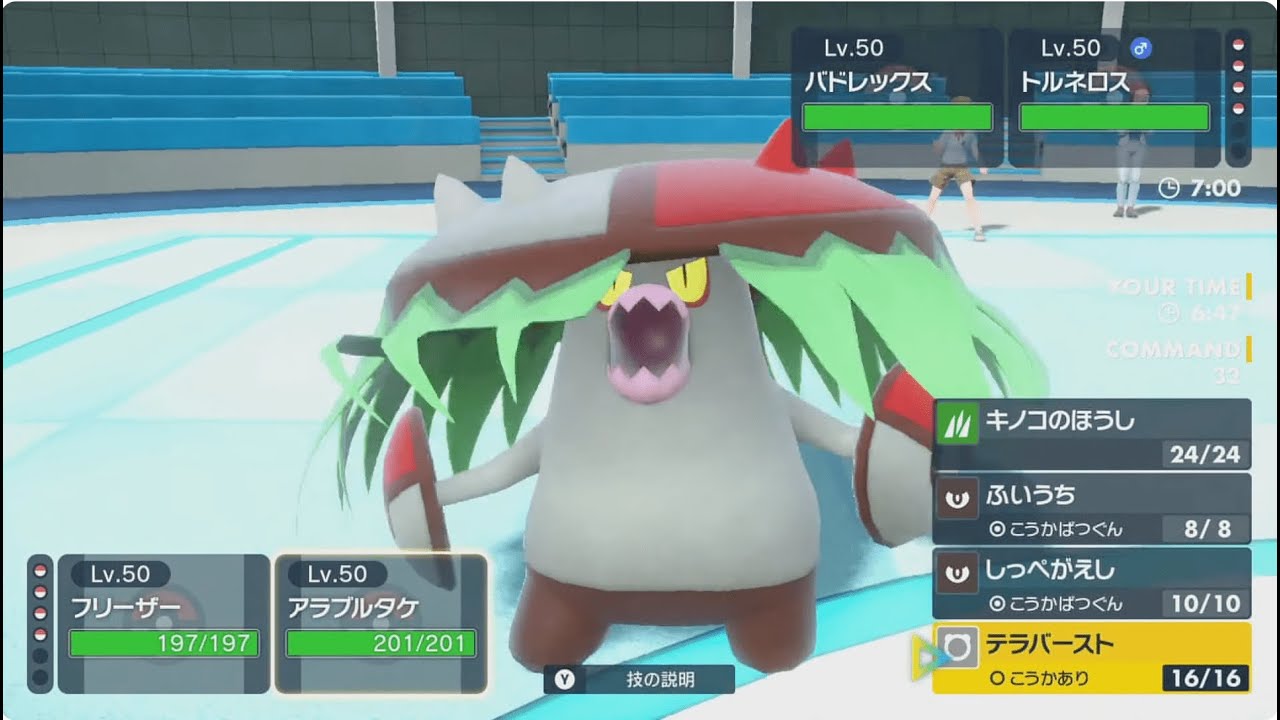 ポケモンSV ダブルバトル アラブルタケって本当に荒ぶれるの？→意外と荒ぶれました。