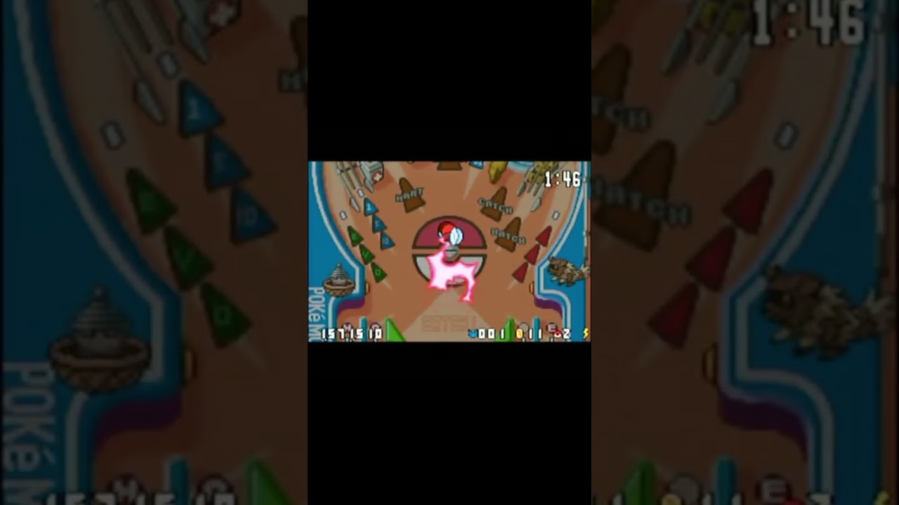 Catching a Lunatone in Pokemon Pinball! #pokemon #pokemonpinball