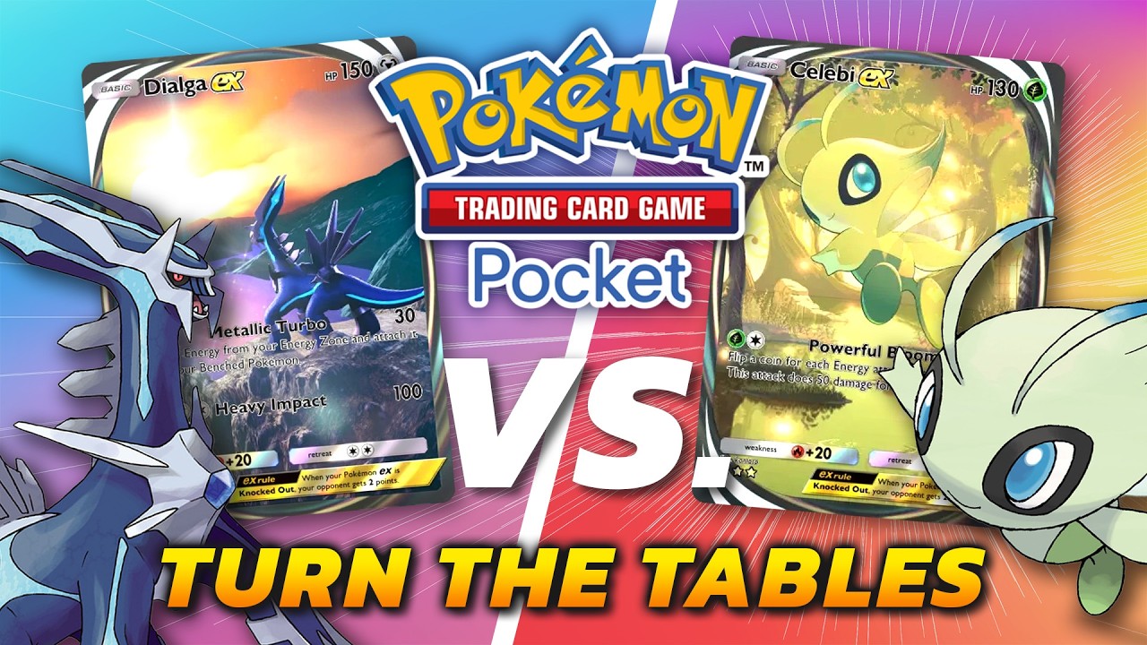 Pokémon TCG Pocket : Dialga EX VS Celebi EX Full Match Gameplay!