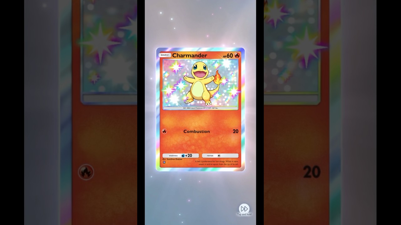 Shiny charmander pull Pokemon TCG pocket