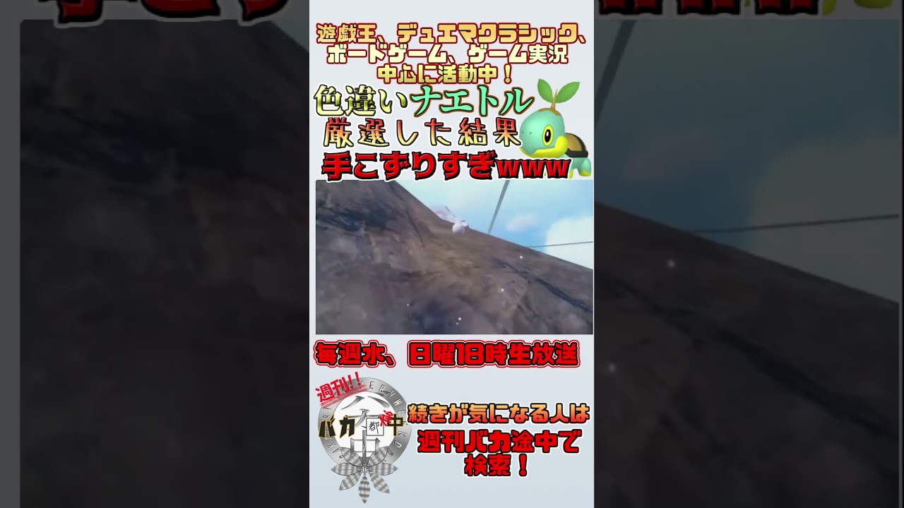 【#ポケモンsv】色違いナエトル厳選した結果くそ手こずってるwww【＃週刊バカ途中】