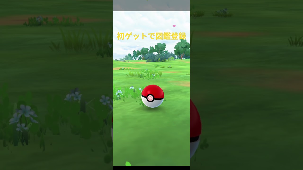 【ポケモンGO】アブリー色違い降臨 初ゲットで図鑑登録🤩 #ポケモンgo #pokemongo #アブリー