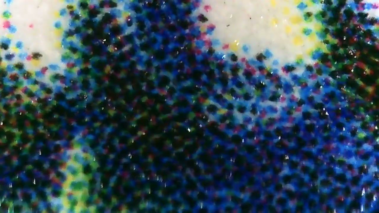 Zooming in on a Pokemon Card with a Microscope