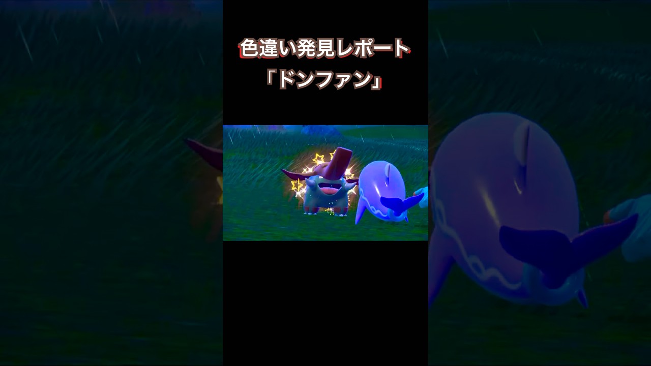 ポケモンSV色違い発見レポート「ドンファン」 #ポケモンsv #色違いポケモン #shinypokemon