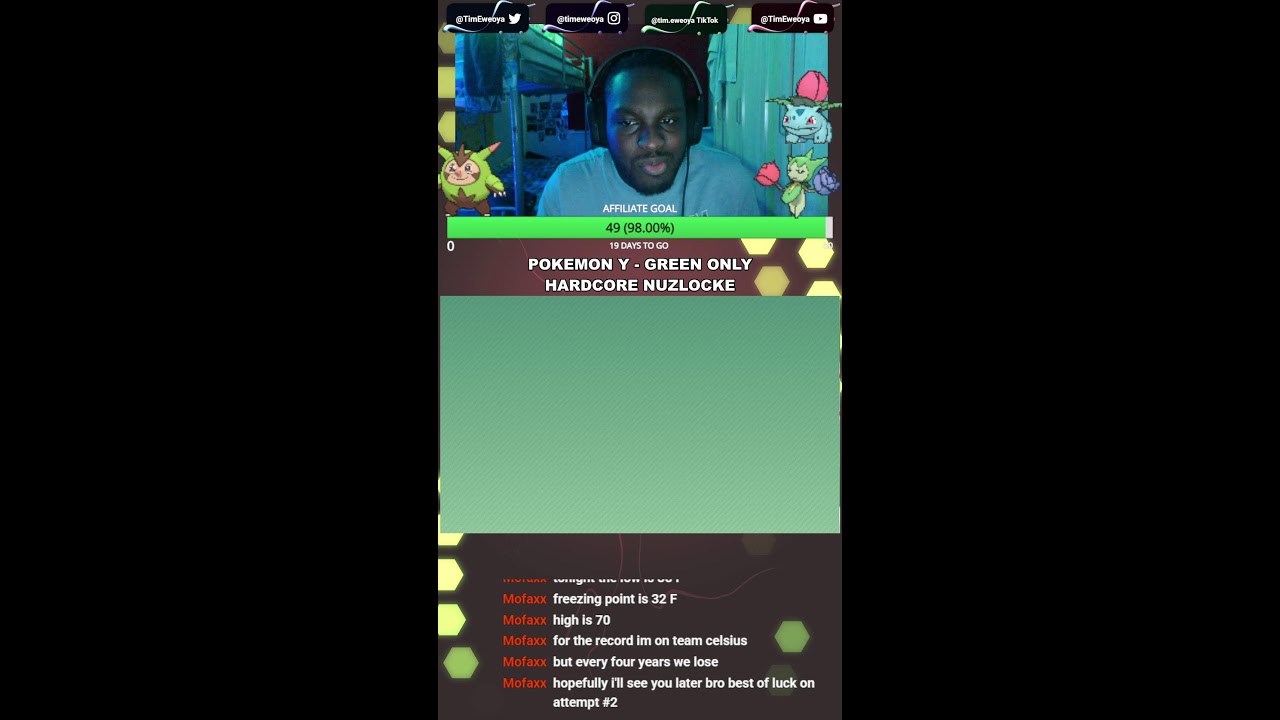 (MOBILE VIEW) POKEMON Y HARDCORE NUZLOCKE (GREEN POKEMON ONLY) GREEN BEANS A PLENTY 💚🥗🟩🟢