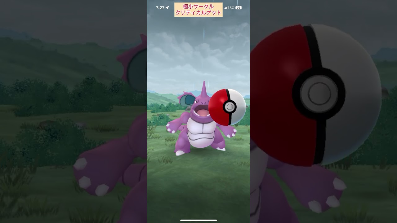 【難易度低】ニドキング極小サークルクリティカルゲット【ポケモンGO】