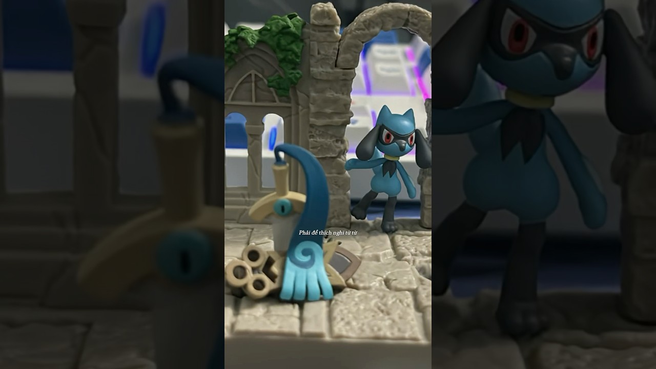 Pokemon Riolu and Honedge #pokemon