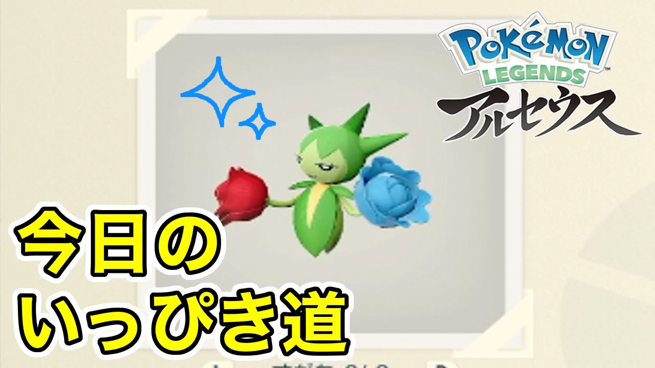 【Pokémon LEGENDS アルセウス】今日のいっぴき道（ロゼリア）【NS】