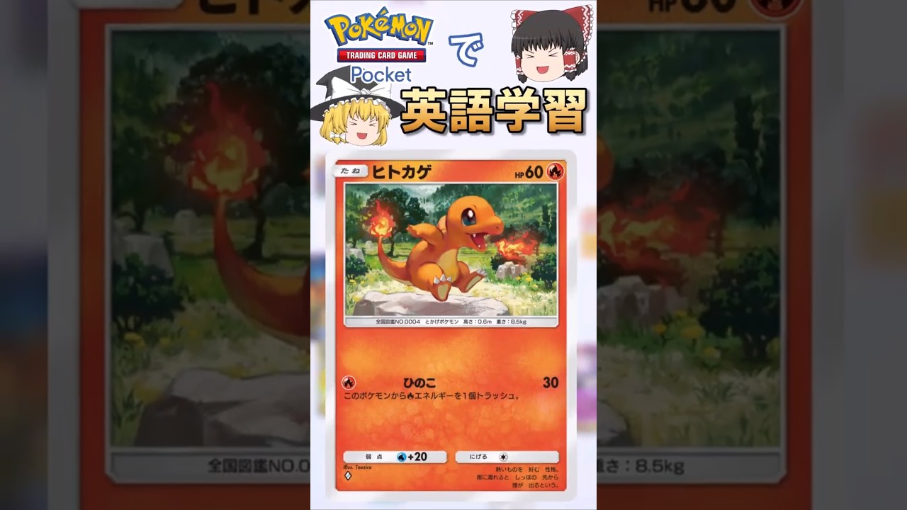 【ポケポケ】ひのこ の英語版名称は？【ゆっくり解説】