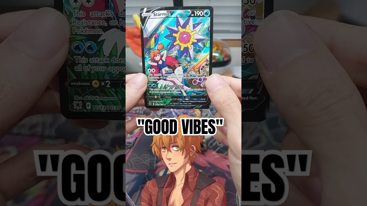 Misty's Starmie is here to save me from PVP shooter games #pokemontcg #astralradiance #starmie