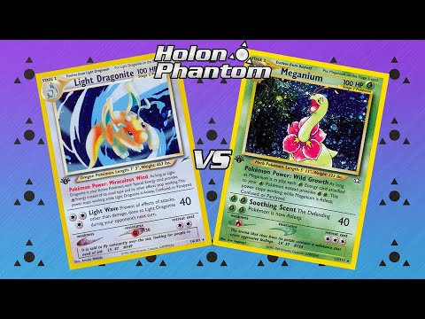 Retro Format 2003 Neo Genesis - Skyridge Pokemon TCG Battle! Light Dragonite Vs Meganium/Exeggutor!
