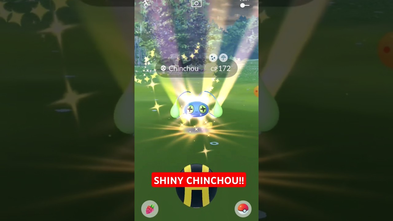 Pokémon Go - Shiny Chinchou Caught! #shorts