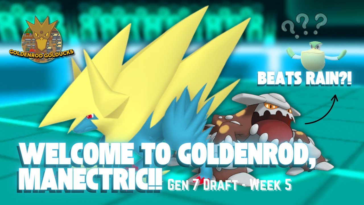 HEATRAN AND MANECTRIC RUN INTO RAIN! | Pokemon USUM Draft League Week 5