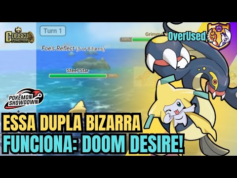 Pokemon Showdown: Dupla Bizarra, Jirachi e Eelektross no DOOM DESIRE em OverUsed!